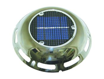 RWB Solar Vent Stainless Steel with Battery and Switch