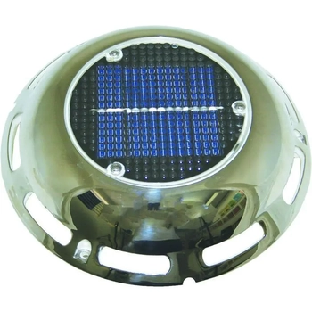 RWB Solar Vent Stainless Steel with Battery and Switch
