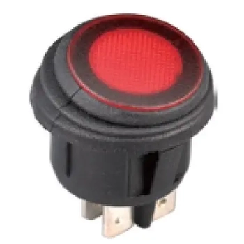 RWB Rocker Switch Rnd 12V 20A