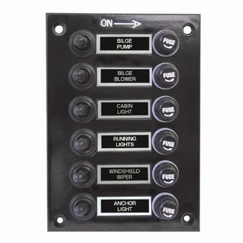 RWB Switch Panel W/Boots 6 Sw