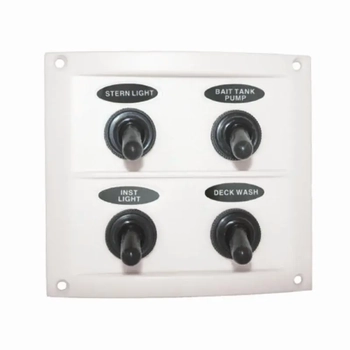 RWB Switch Panel White 4 Sw