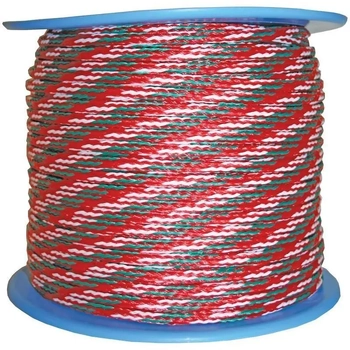 RWB Ski Rope-Fluro Pi/G/W200m