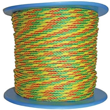 RWB Ski Rope-Fluro Ye/G/P200m