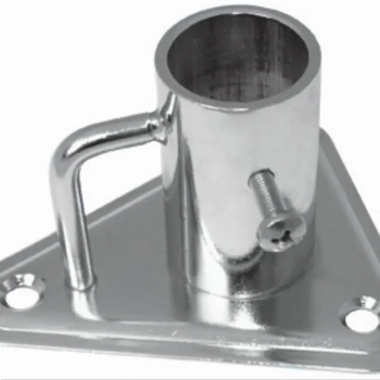 RWB Stanchion Base 0 Deg S/S