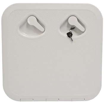 Nuova Rade Deluxe Opening Storage Hatch with Lock 380x380 White