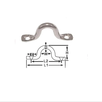 RWB Saddle (Eye Strap) Ss 5Mm