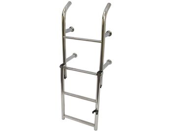 RWB Boat Ladder Stainless Steel 4 Rung Open Top Angled Legs