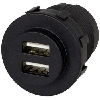 Sutars Dual USB Charging Socket Illuminated 12V - 24V