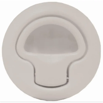 RWB Flush Latch Plast. White
