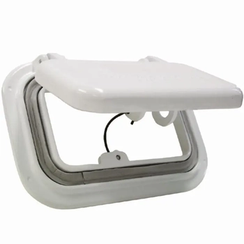 RWB White Enamelled Alloy Scupper Drain Small 167 x 112mm
