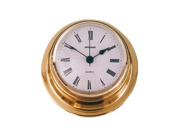 RWB Clock Std Brass 70mm
