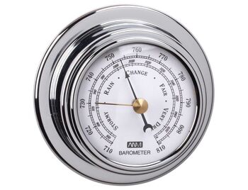 RWB Barometer CP Brass 70mm