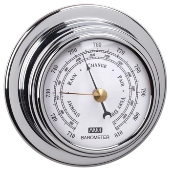 RWB Barometer CP Brass 70mm