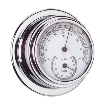 RWB Therm/Hygro CP Brass 70mm