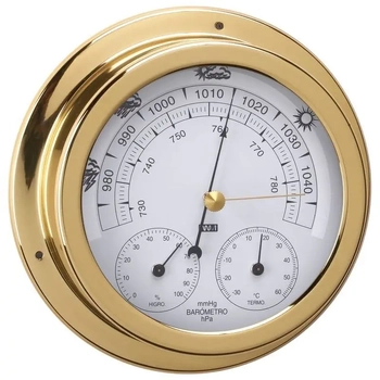 RWB Clock RS Zone Brass 120mm