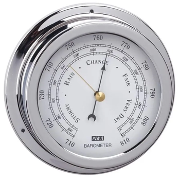RWB Barometer CP Brass 120mm