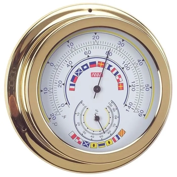 RWB Therm/Hyg Brass Flags 120