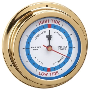 RWB Tide Clock Brass 120mm