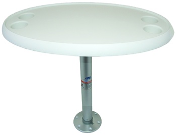 RWB Oval Table &Fix Pedestal
