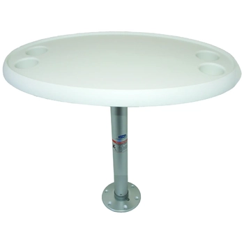 RWB Oval Table &Fix Pedestal