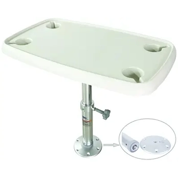 Barrel Table&Adj Pedestal