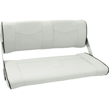 RWB Double Flip-Back Seat Light Gray Blue Piping