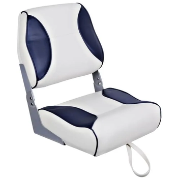 RWB BLUEWATER Deluxe High Back Folding Seat Dark Blue