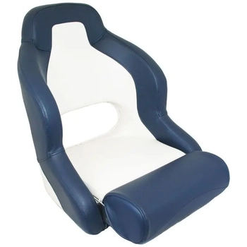 RWB ADMIRAL Compact Flip-Up Helmsman Seat Dark Blue
