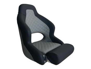 Axis H52 Compact Flip Up Seat Black With Diamond Stitch Dusty Grey