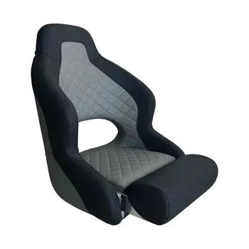 Axis H52 Compact Flip Up Seat Black With Diamond Stitch Dusty Grey