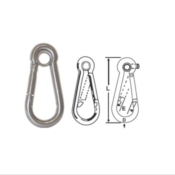 RWB Snap Hook W/Eye S/S 50Mm