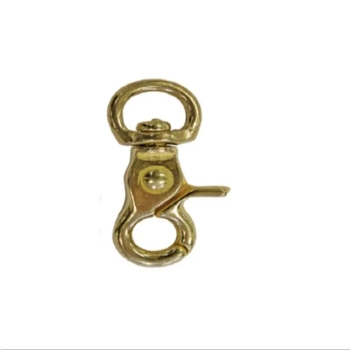 RWB Snap Hook Swiv Snap Brass