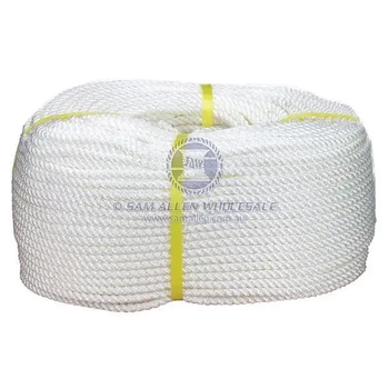 14Mm X 250Mtr 3 Str Nylon Rope Soft Lay - Made In Korea