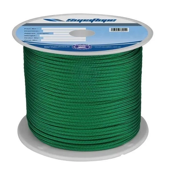 Double Braid Rope 6mm X 200m Solid Green