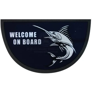 Boat Welcome Mat Marlin Semi-circle 40x68cm