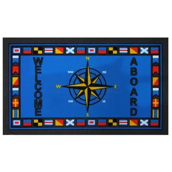 Boat Welcome Mat Compass Rose Rectangle 40x68cm