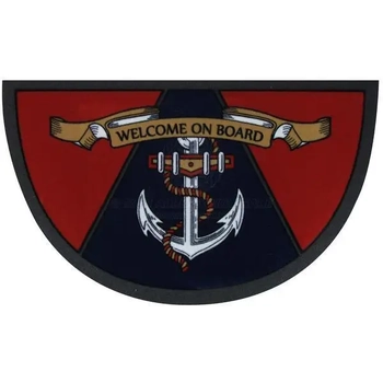 Doormat anchor 40x68cm semi circle