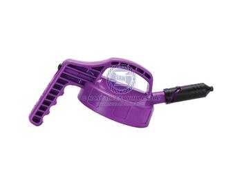 Oil Safe Drum Mini Spout Pouring Lid Purple Auto Shut-off Valve Durable Plastic