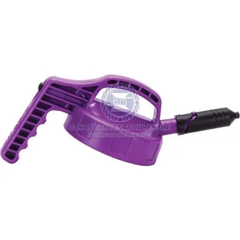 Oil Safe Drum Mini Spout Pouring Lid Purple Auto Shut-off Valve Durable Plastic