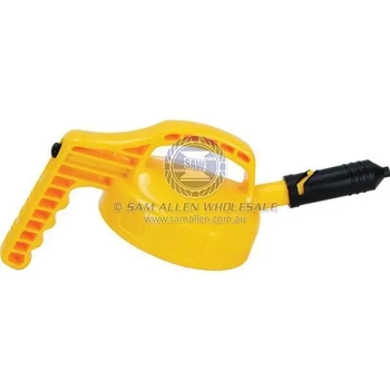 Oil Safe Drum Mini Spout Pouring Lid Yellow Auto Shut-off Valve Durable Plastic