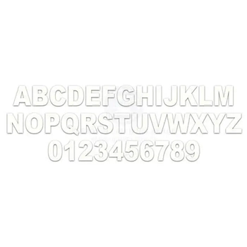 3" White Numbers-6