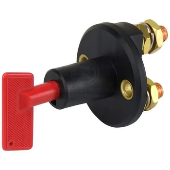 12V/24V Battery Switch 2 Pole - With Key