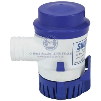 SHURFLO Electric Boat Bilge Pump Submersible 12V Up to 500 GPH Marine Fishing