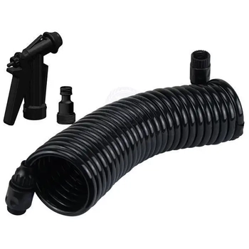 Deckwash Hose& Nozzle 7.5M Hd Black Powerspray Nozzle
