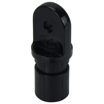 Canopy Tube End Nylon Suit 25mm X 1.6mm Tube Black - Pack Of 10