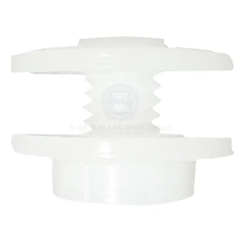 Stayput Wide Flange Screw & Nut White - Pack Of 10