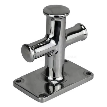316G Polished Stainless Steel Solid Cross Bollard 150mm Heavy Duty Deck Boat 