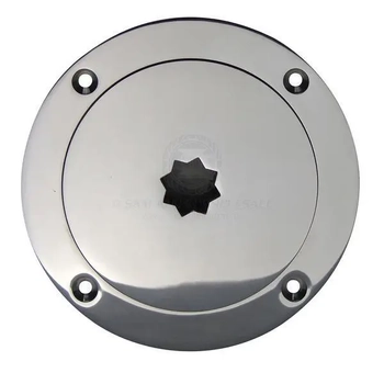 Deck Plate 109mm with Star Hole Cut Out - Includes Key