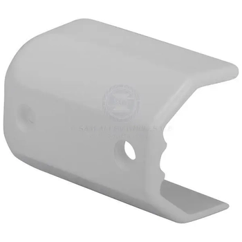 White Plastic End Cap