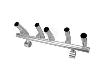 RELAXN T-Top 5 Rod Holder Rocket Launcher Centre Console Clamp-on Silver ALU